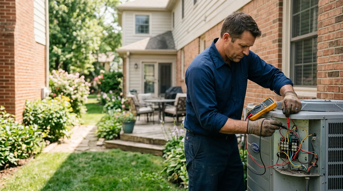 HVAC technician working near Oxford, GA